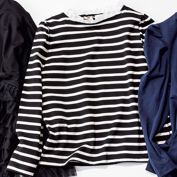 ロンT,長袖カットソー,ボーダーカットソー,ネットブランド,St.cecilia