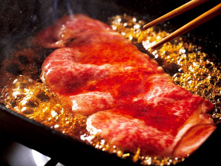 神谷町『すきやき あさい』のすき焼き