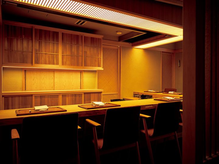 神谷町『すきやき あさい』の内観