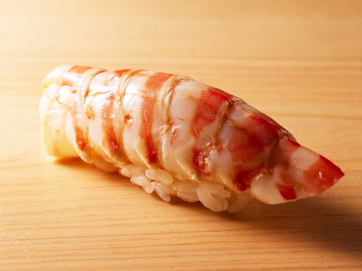 白金高輪『鮨 田中』の「車海老」