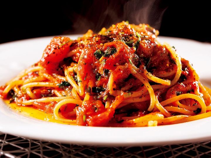 白金高輪『haruna』の「スパゲティアラビアータ」