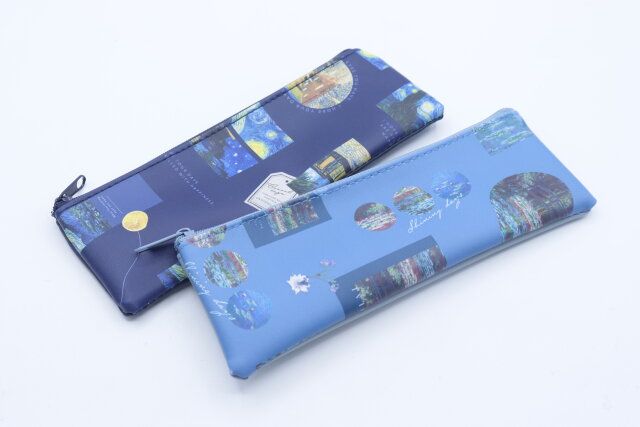 セリアの合皮 ペンケース VG＆CMのデザイン