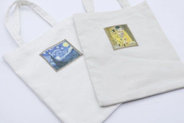 セリアの生成りトートバッグ VG＆CM