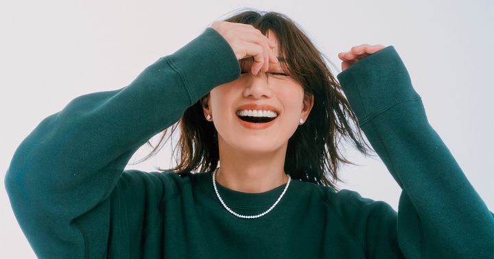 スウェットコーデ,グラフ,ダイヤモンド,ダイヤジュエリー,テニスネックレス,ピアス,東原亜希