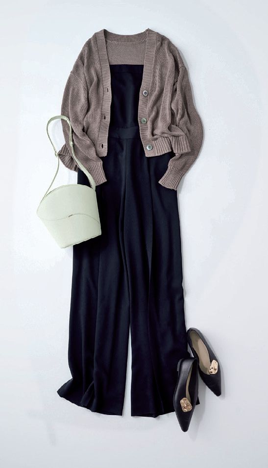 セットアップ コンビネゾン カーディガン