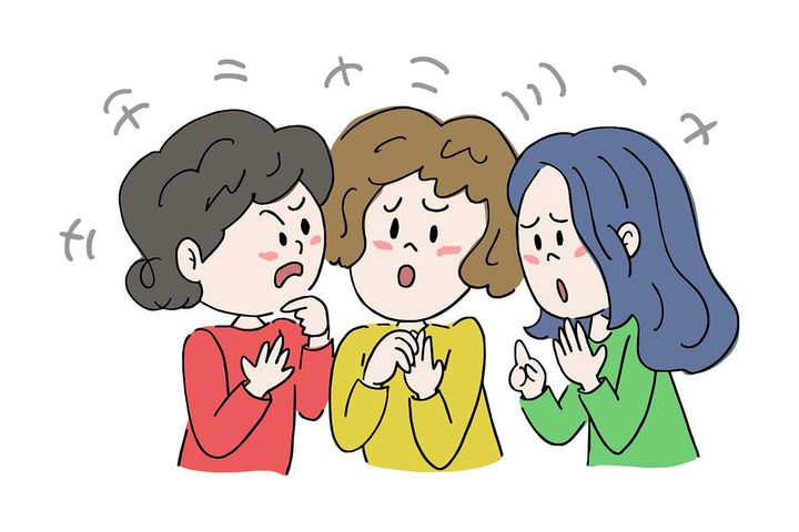 おしゃべりする女性たちのイメージ