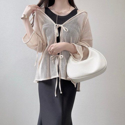 ジーユー_ブラフィールクロップドアメリカンスリーブタンクトップ_2