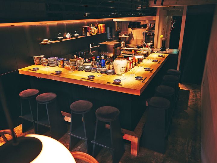 麻布十番『真皿』の内観