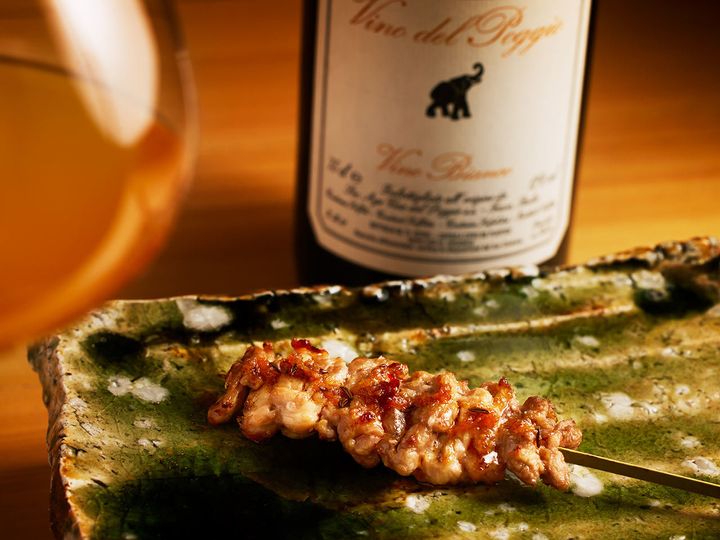 麻布十番『しづご』の「せせり」と「ヴィーノ・デル・ポッジョ」