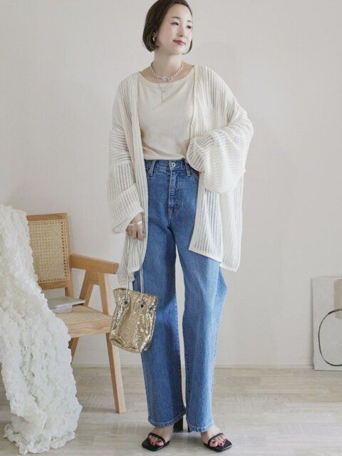 春夏のカーディガンコーデ