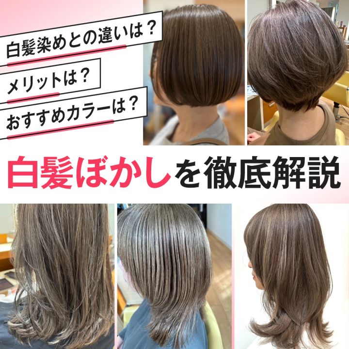 白髪ぼかし 白髪ぼかしハイライト