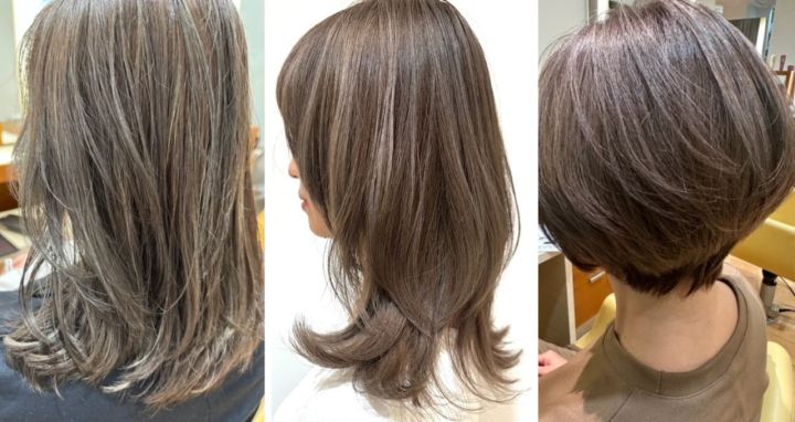 白髪ぼかし ハイライト