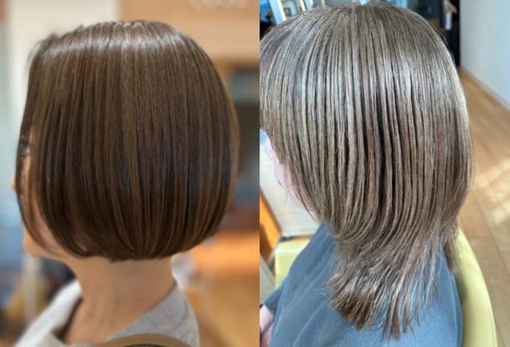 白髪ぼかし ハイライト