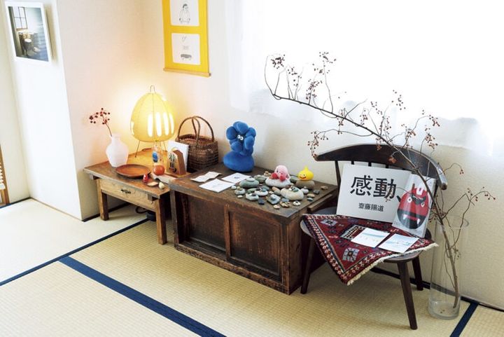 和室の一角 イサム・ノグチのakari