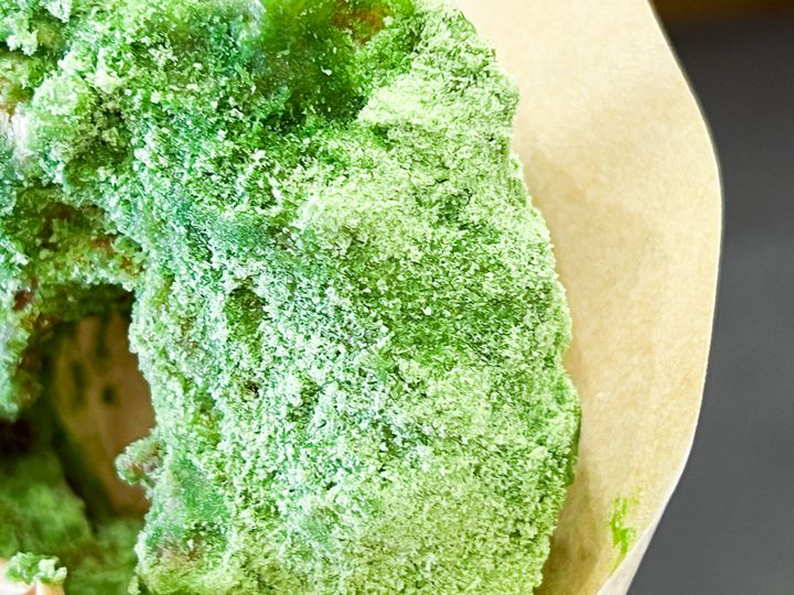 台湾ドーナツ「抹茶」のパウダー