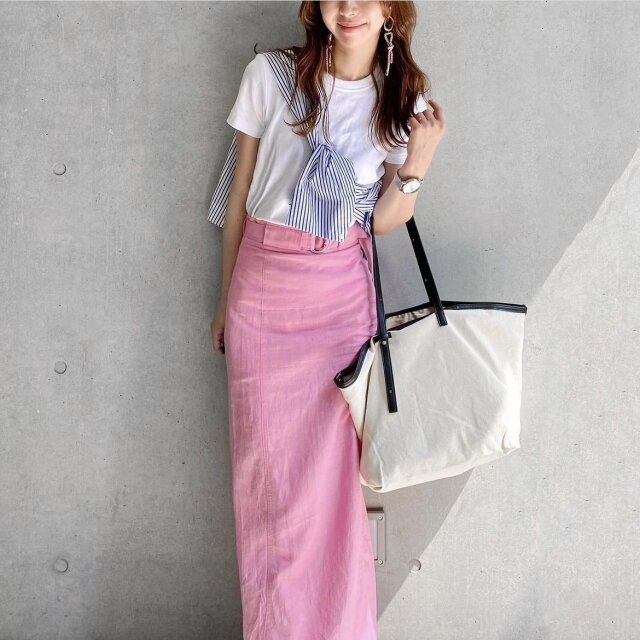 ブルベ冬さんのピンクコーデ