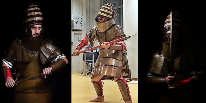 3500年前の鎧レプリカを海兵隊に着せ「トロイア戦争」の戦闘シミュレーションを実施！