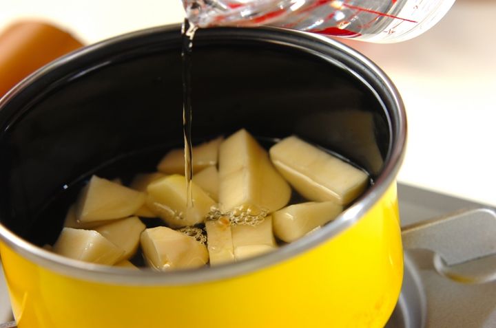 ジャガイモとグリンピースのカレーの作り方1