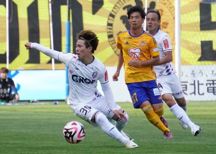 リーグ初得点のファジアーノ岡山MF早川隼平！パリ五輪世代に刺激を受け、ロス五輪に向け闘志