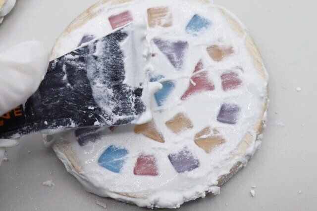 セリアのタイル用目地材を使ってDIY