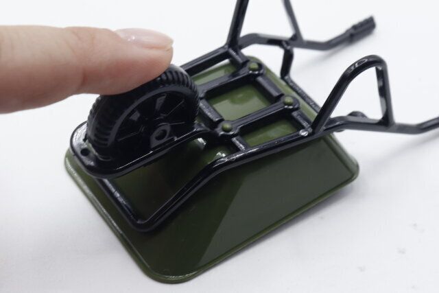 ダイソーのミニチュア 一輪車の車輪