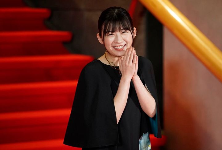 「虎に翼」で主演を務めている伊藤沙莉さん（2021年10月撮影、EPA＝時事）