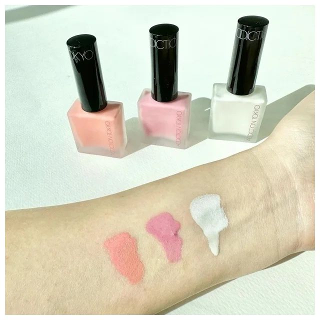 2024年夏新色チーク_アディクション チークポリッシュ L 27／28／29_スウォッチ