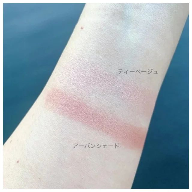 2024年夏新色チーク_エトヴォス ミネラルプレストチーク ティーベージュ／アーバンシェード