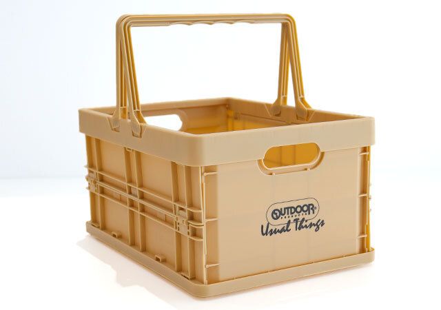 OUTDOOR PRODUCTS Usual Things［アウトドアプロダクツ ユージュアルシングス］コンパクトに折りたためる！スタッキングコンテナBOX