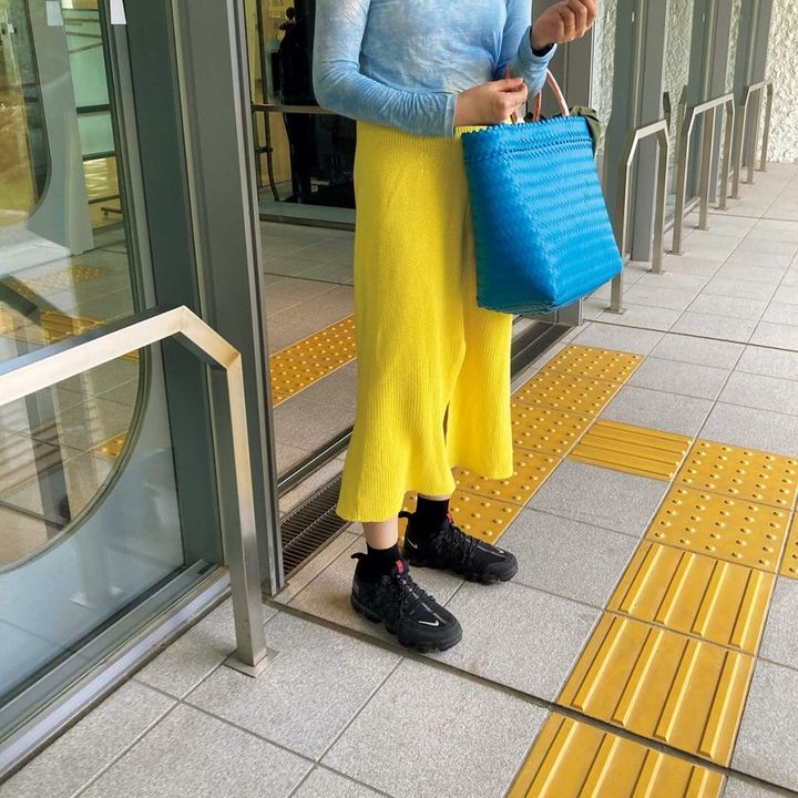 撥水加工のスニーカー