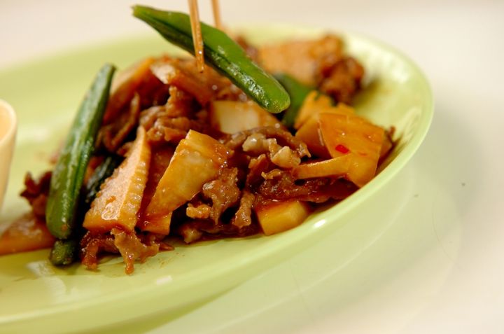 スナップエンドウと豚肉のオイスター炒めの作り方3