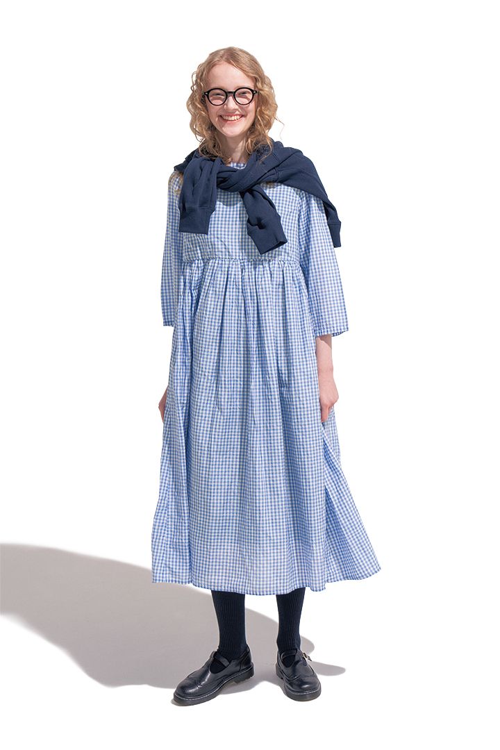 かわいらしさいっぱいのギンガムチェックのワンピースコーデは足元に注目【本日のFUDGE GIRL-5月28日】