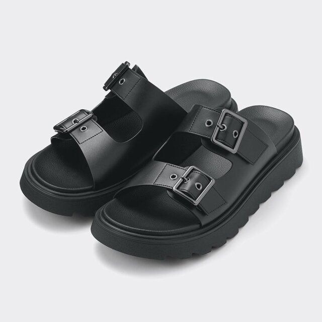 GUのダブルベルトサンダル