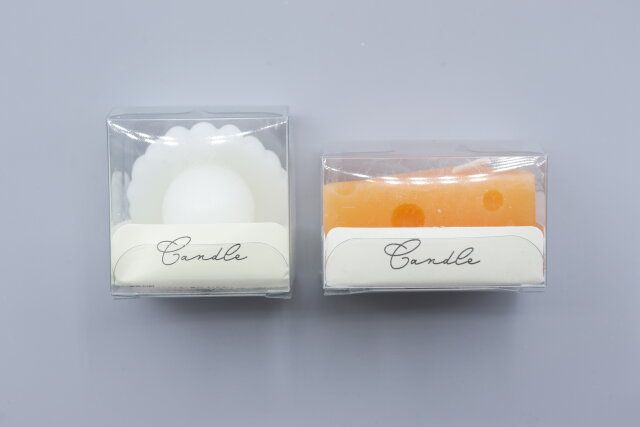 セリアのキャンドル パールとキャンドル チーズのパッケージ