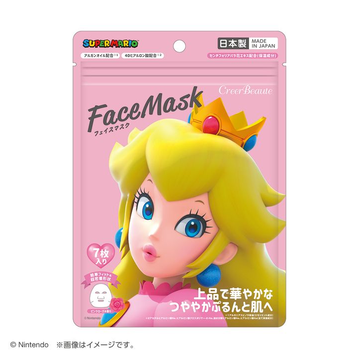 スーパーマリオ ピーチ姫 フェイスマスク