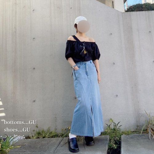 ジーユー_コットンレースクロップドブラウス_3