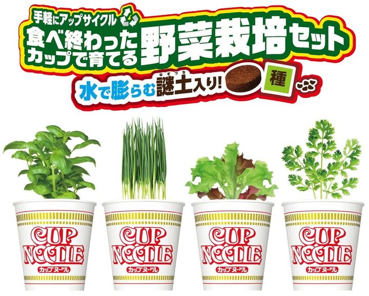 「カップヌードル 野菜栽培コンプリートセット」のイメージ