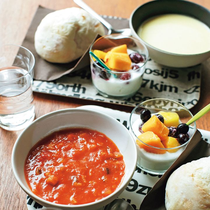 朝ごはん,スープストック,冷凍フルーツ