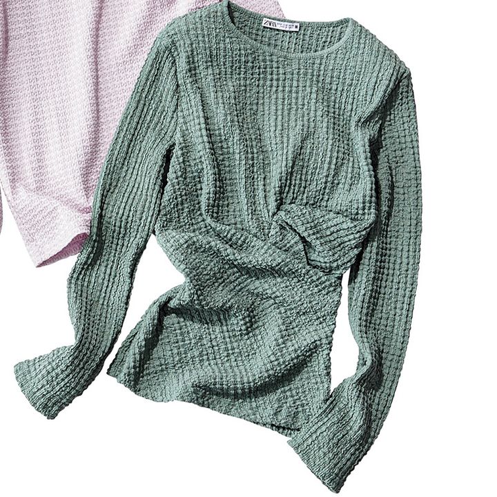 カットソー,ロンT,カラーロンT,ZARA