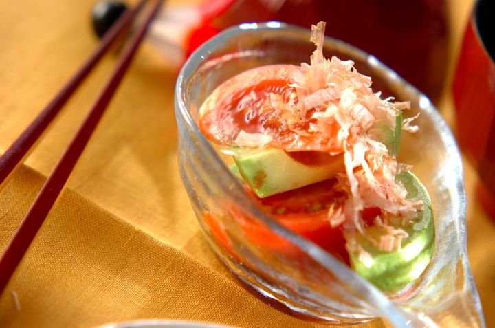 アボカドとトマトの和風サラダ