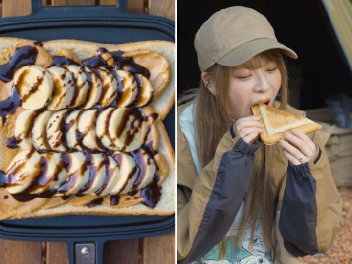 【超時短キャンプ飯】切って焼くだけのホットサンドが朝食に便利すぎた！