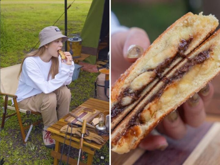 【超時短キャンプ飯】切って焼くだけのホットサンドが朝食に便利すぎた！