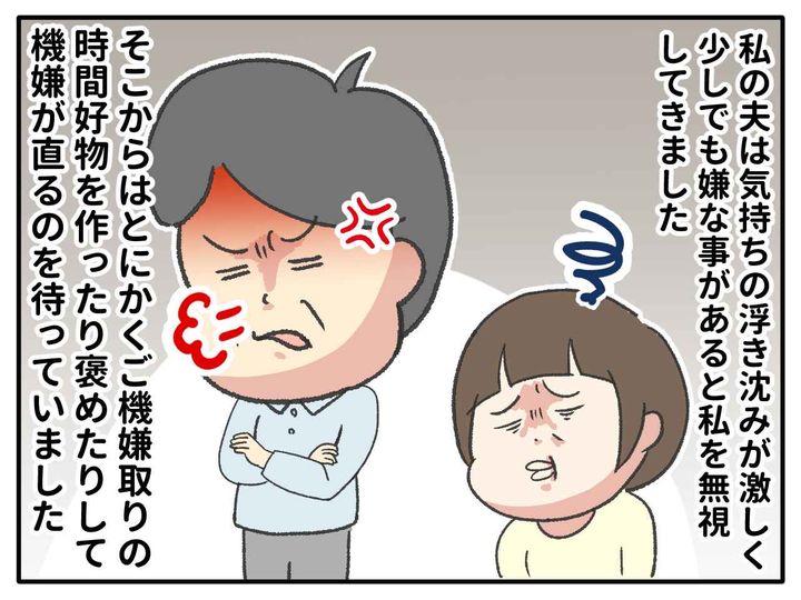 画像1: 不機嫌になると無視をする夫