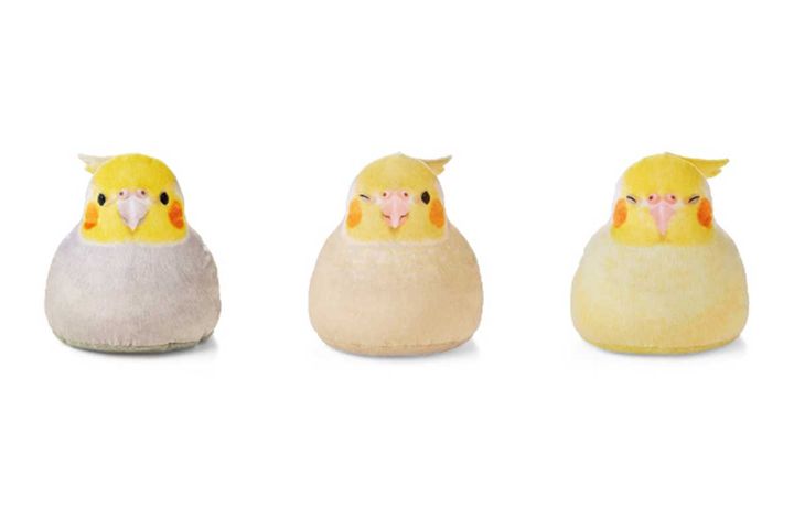 大きな「オカメインコ」ぬいぐるみ