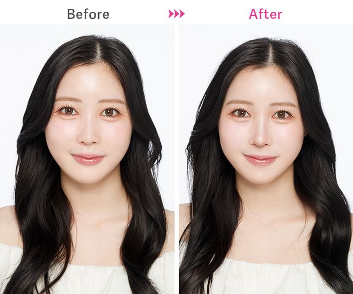 メリハリ小顔が完成！