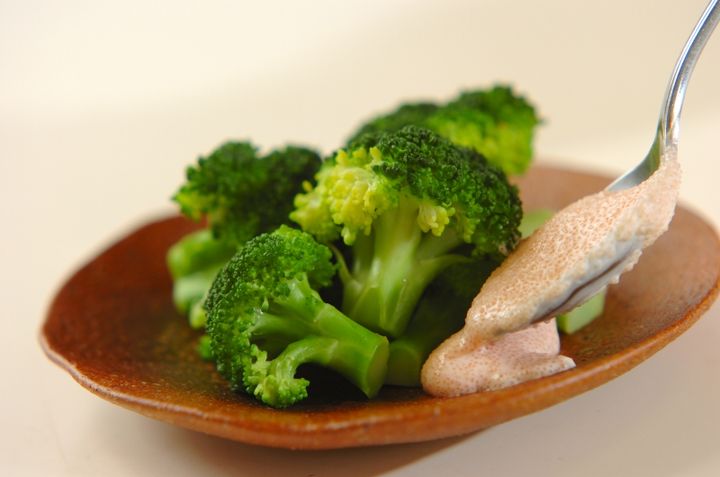 ブロッコリーのタラマヨソースの作り方2