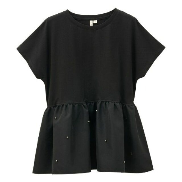 しまむらのペプラムシルエットのトップス