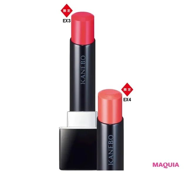 2024年夏新色リップ_カネボウ ルージュスターヴァイブラント EX-3／EX-4