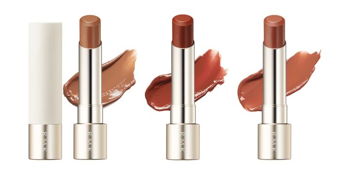 2024年夏新色リップ_RMK デューイーメルト リップカラー 01／02／03