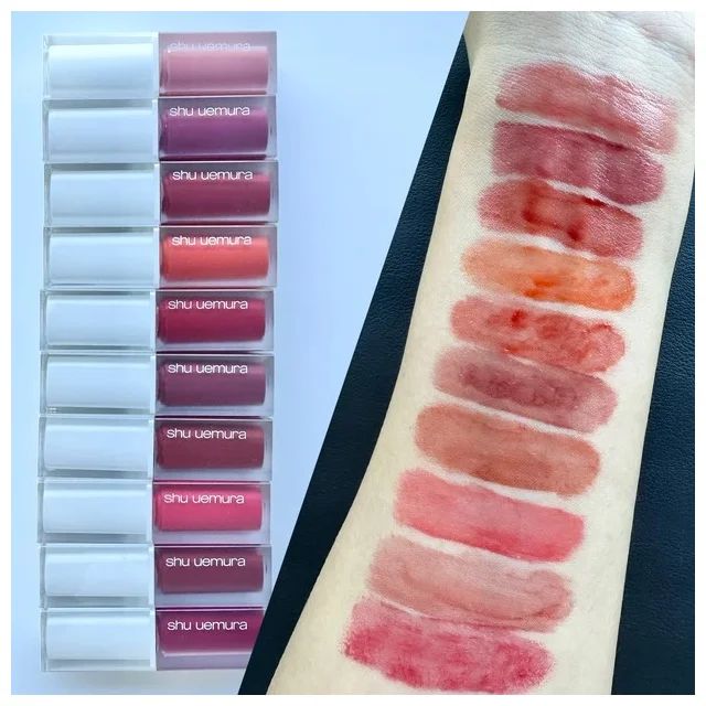 2024年夏新色リップ_シュウ ウエムラ キヌケアグローアップ_スウォッチ